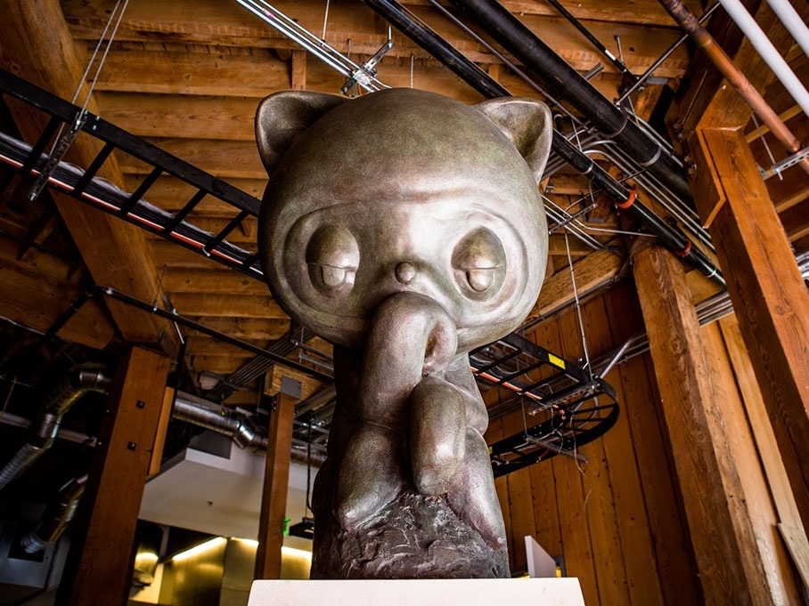 Statue of GitHub's mascot, Octocat